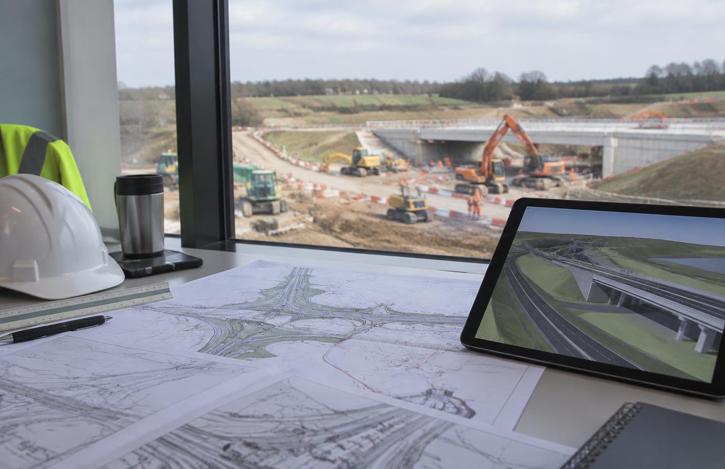 Detailed infrastructure drawing and site planning materials for professional services